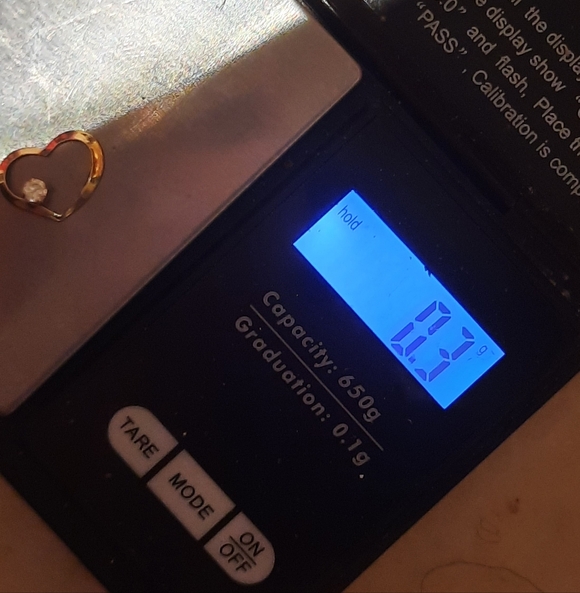 Authentic genuine solid 14K yellow gold 💛 CZ Floating open heart Pendant CHARM - Picture 6 of 6